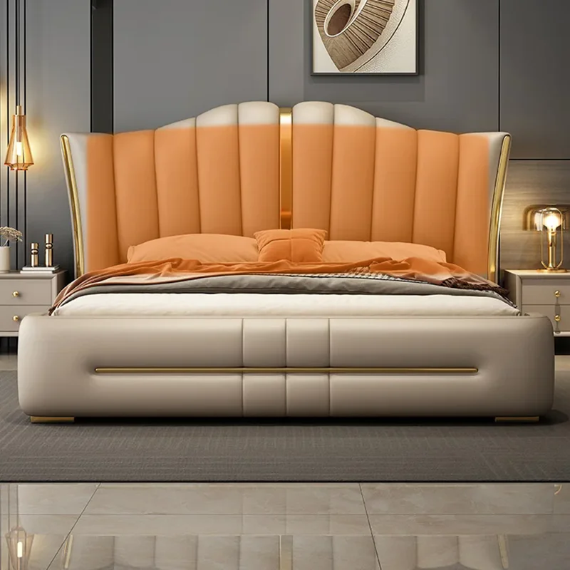 Conference Frame Double Bed Double Bed King Size Luxury Queen Double Bed Princess Girls Modern Unique Bett Postmodern Furniture image 5
