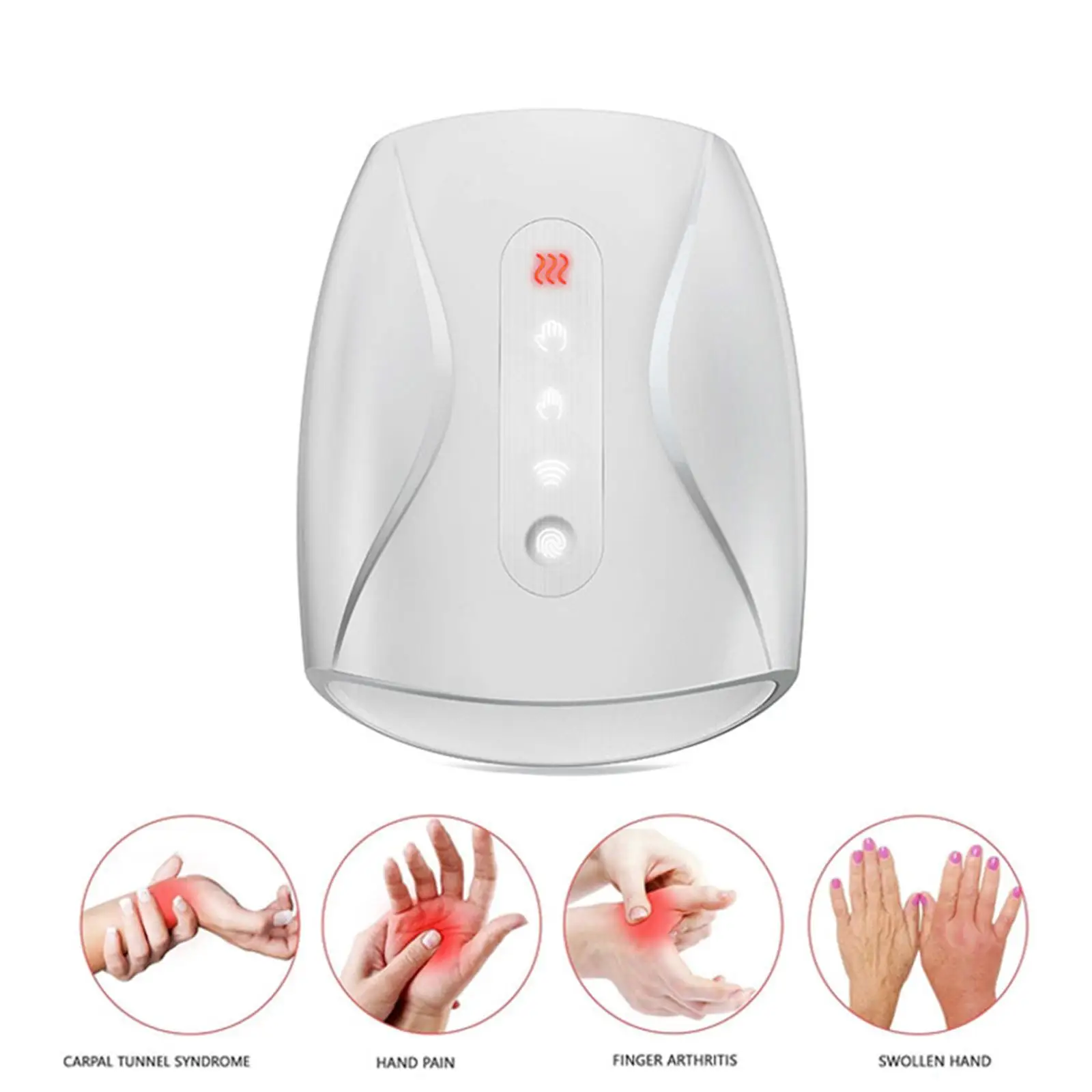 Portable Hand Massager 6 Modes 3 Levels for Hand Pain Relief Carpal Tunnel