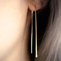 925 Silver Earrings Handmade Gold Filled Jewelry Hammered Vintage Jewelry Minimalist Brincos Boho Oorbellen Earrings For Women