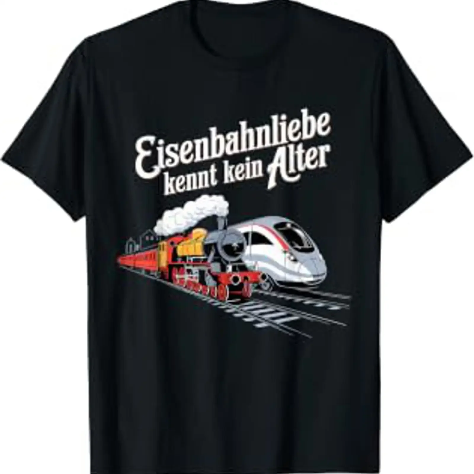 Model Railway Saying Eisenbahn Liebe Damplok Modellbau T Shirt vintage Washed Casual Comfortable Top For Everyday Wear fashion