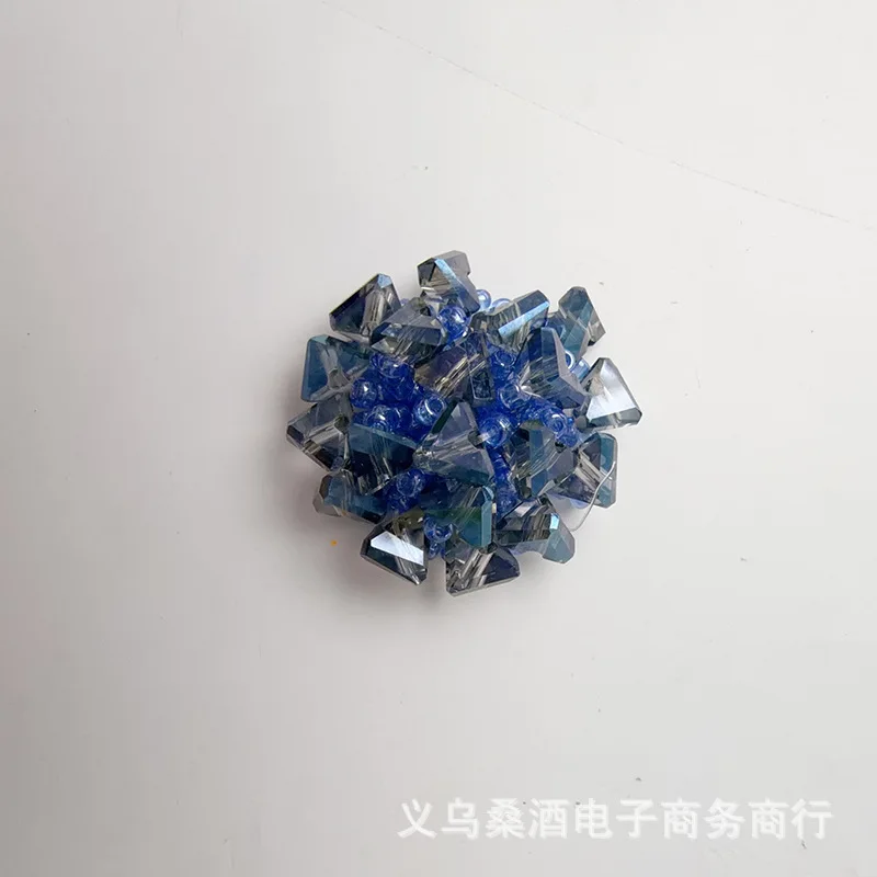 Premium Crystal Beaded Hydrangea Ring Shoe Clips for Crocs Transparent Jelly Shoes Non Slip Sturdy Cute Elegant Floral view 6