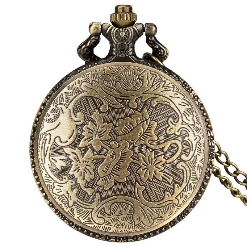 Bronze Lila Jade Smaragd Stein Steampunk Taschenuhren Kette Anhänger Uhr Römischen Ziffern Display Antike Geschenk für Männer Frauen