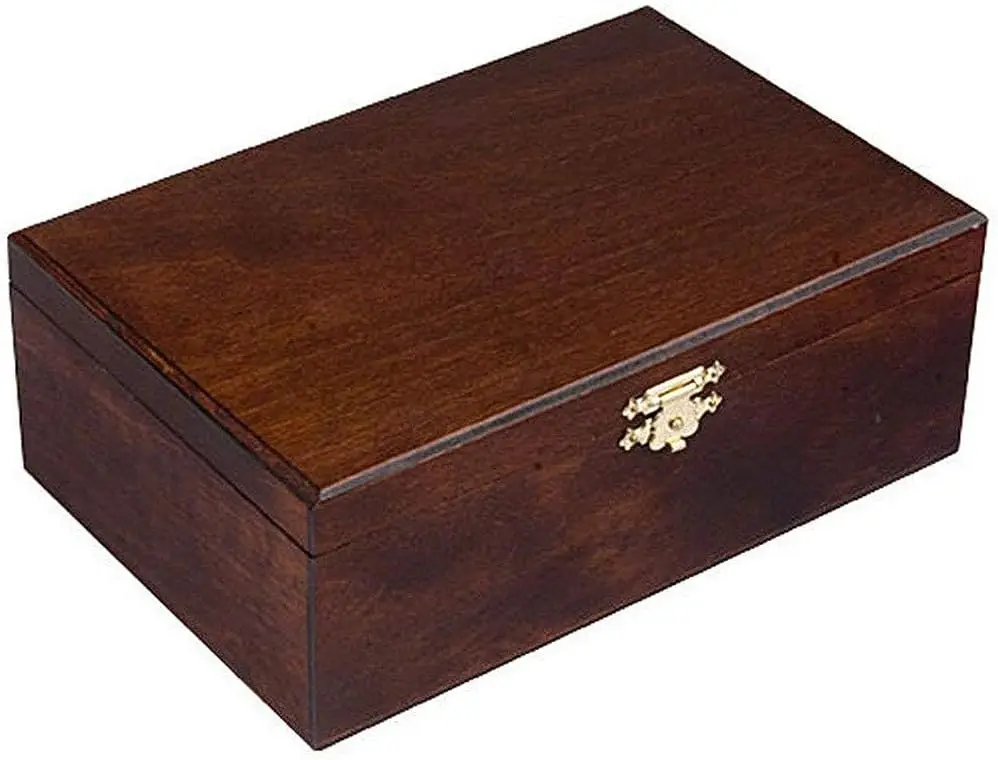 

Wooden Storage Box/Case For Standard Size Chess Pieces - Chessmen Not Included