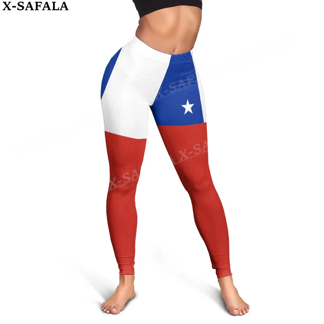 

Chile Coat Of Arms Love Country Leggings 3D Print Women Yoga Girl Stretch GYM Slim High Waist Legging Summer Sports-1