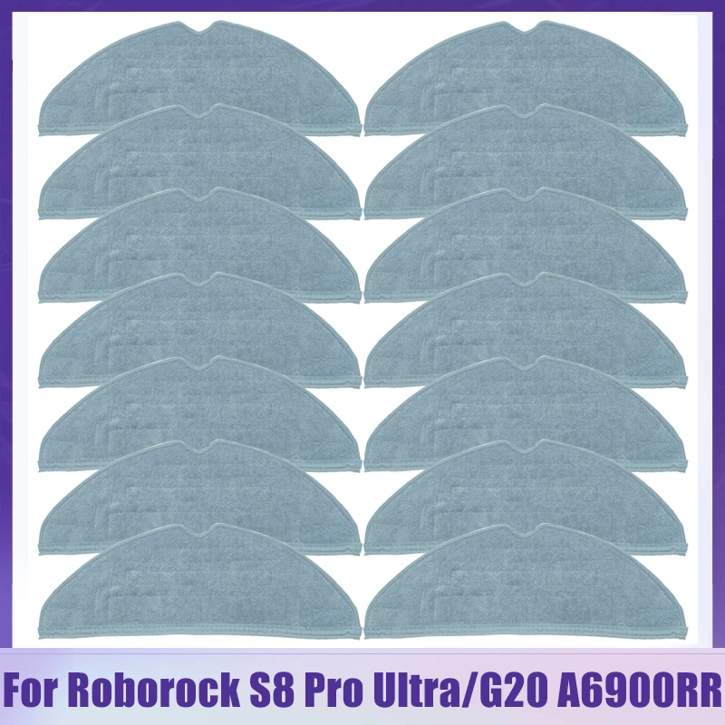 For Xiaomi Roborock G20 / S8 Pro Ultra Robot Vacuum Cleaner Mop Cloth Rags Parts Accessories Washable Mop Pads Replacement