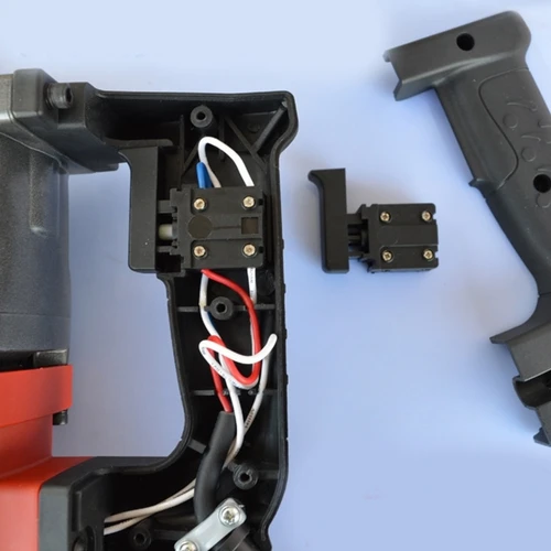 Imagen 2 del producto Interruptor de gatillo de herramienta eléctrica, botón de gatillo de Control de velocidad para amoladora angular, martillo eléctrico, taladro, interruptor de velocidad, bloqueo/desbloqueo