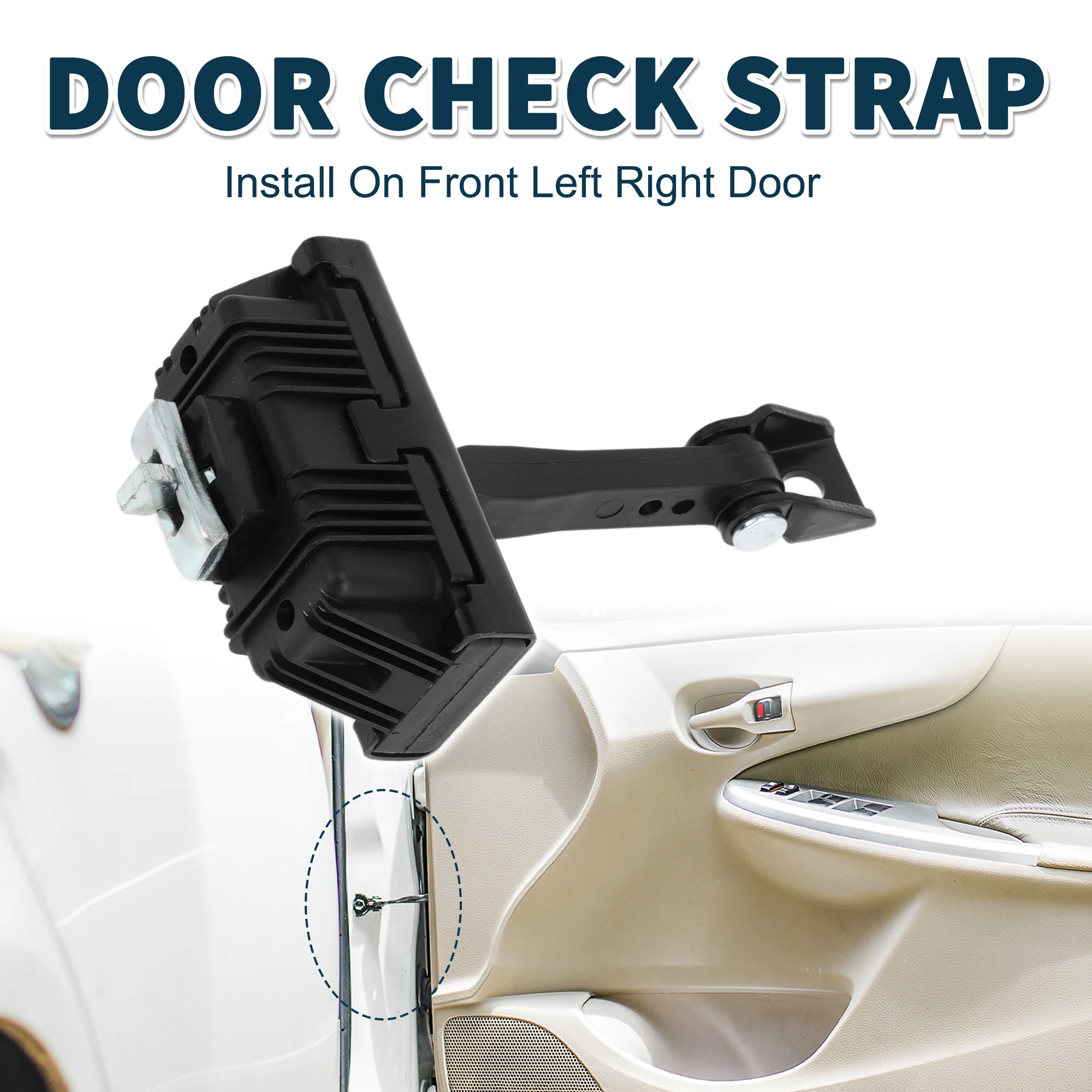 

UXCELL Door Check Strap Stopper Limiter for BMW 3 E46 2003-2006 No.51217026384 Front Left Right Door Check Bracket Stop