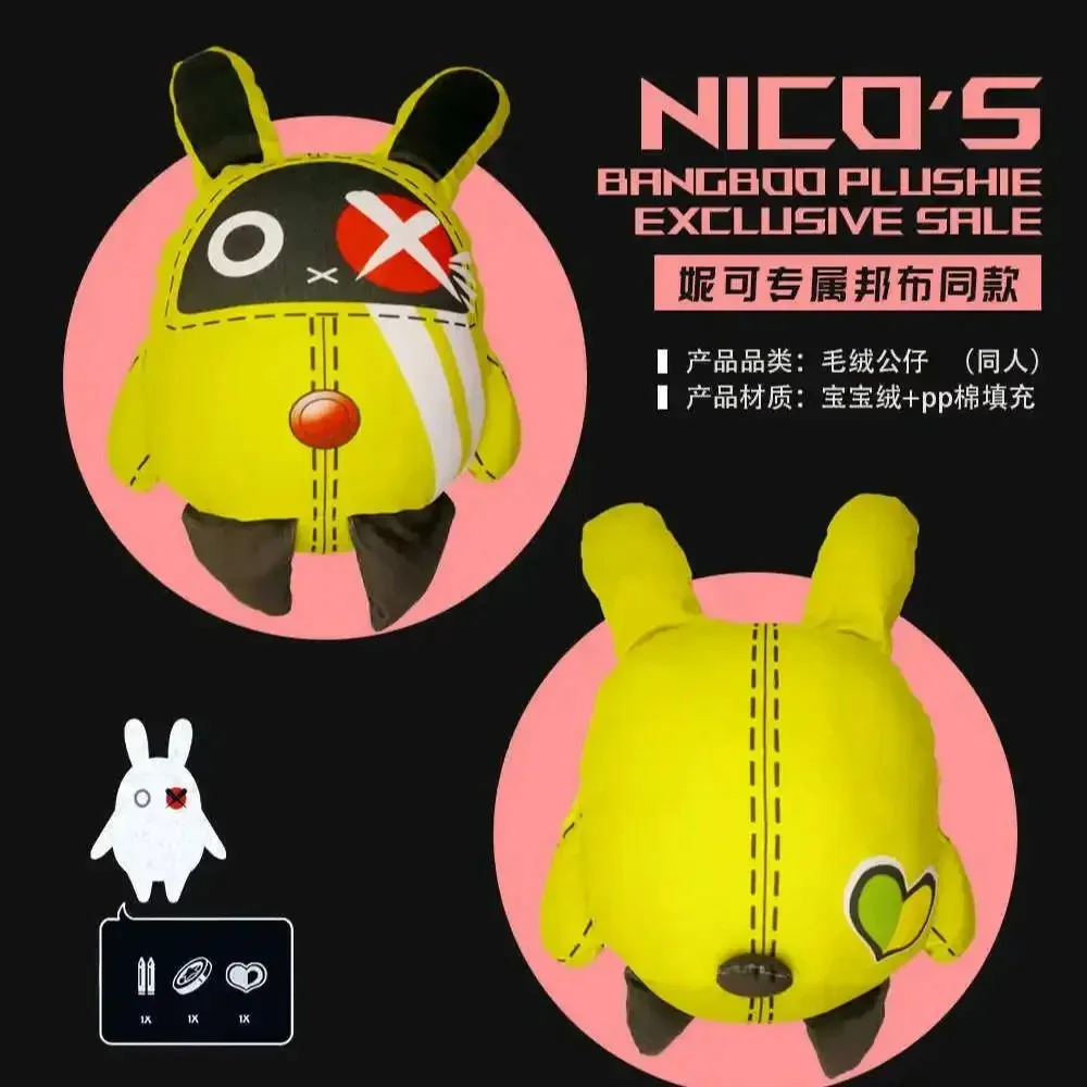 Game Zenless Zone Zero Shar The Bangboo Anby Nicole Demara Rabbit Back Cushion Plush Pendant Cosplay Pillow Gift