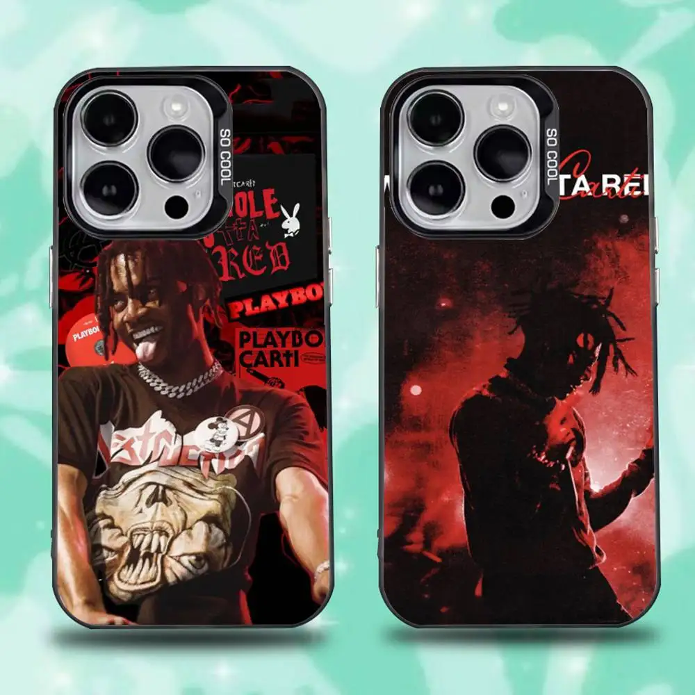 

Playboi Carti Whole Phone Case For iPhone 16,15,14,13,12,11,Mini,Pro,E,SE4,XS,MAX Black Candy Matte Cover