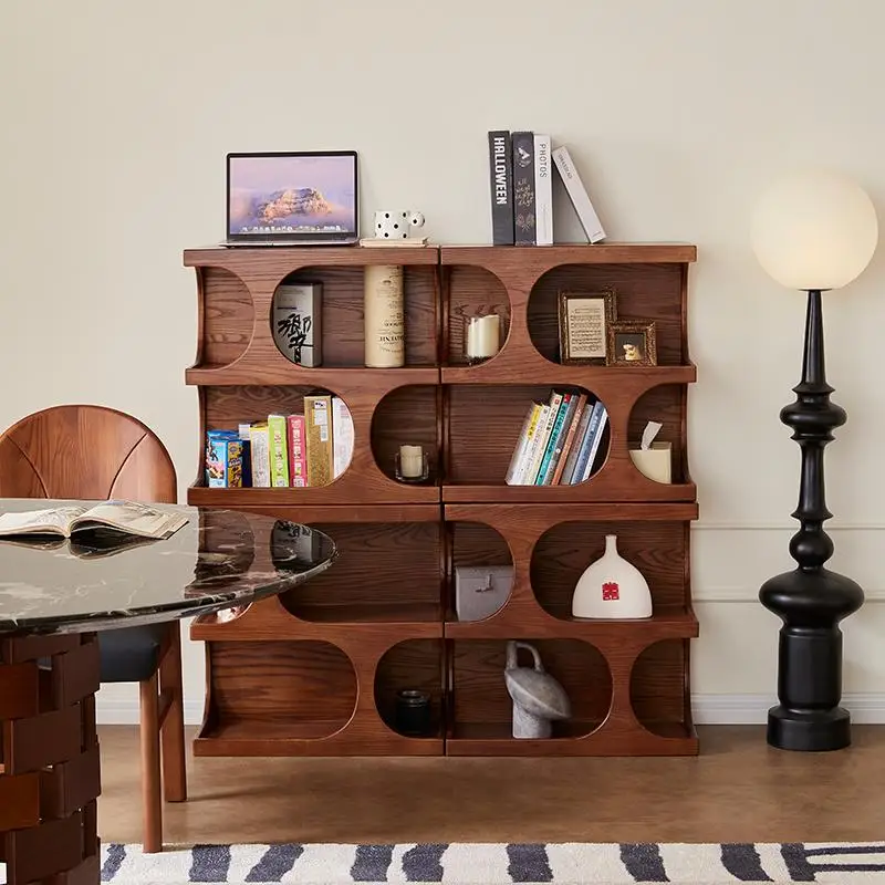 Solid wood combination TV cabinet Edge cabinet Bookcase Display Bedside table