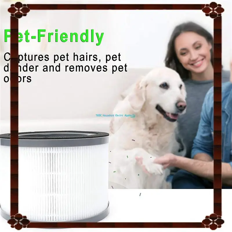 24-Hour Delivery 4 Pcs Air Purifier Replacement Filter For Levoit Vista 200 Air Purifier,3 In 1 Efficiency Activated Carbon HEPA