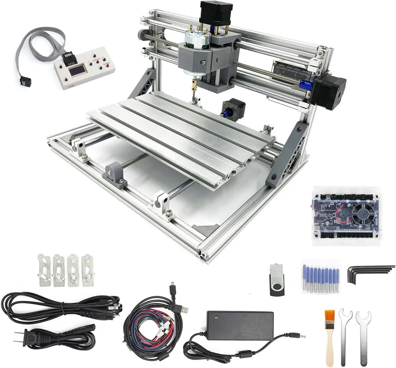 【مخزون الاتحاد الأوروبي】3018,3018 Pro,3018 Pro Max,GRBL Control DIY CNC 30x18x4.5 سم، 3 محاور Pcb Pvc آلة طحن جهاز توجيه الخشب النقش بالليزر
