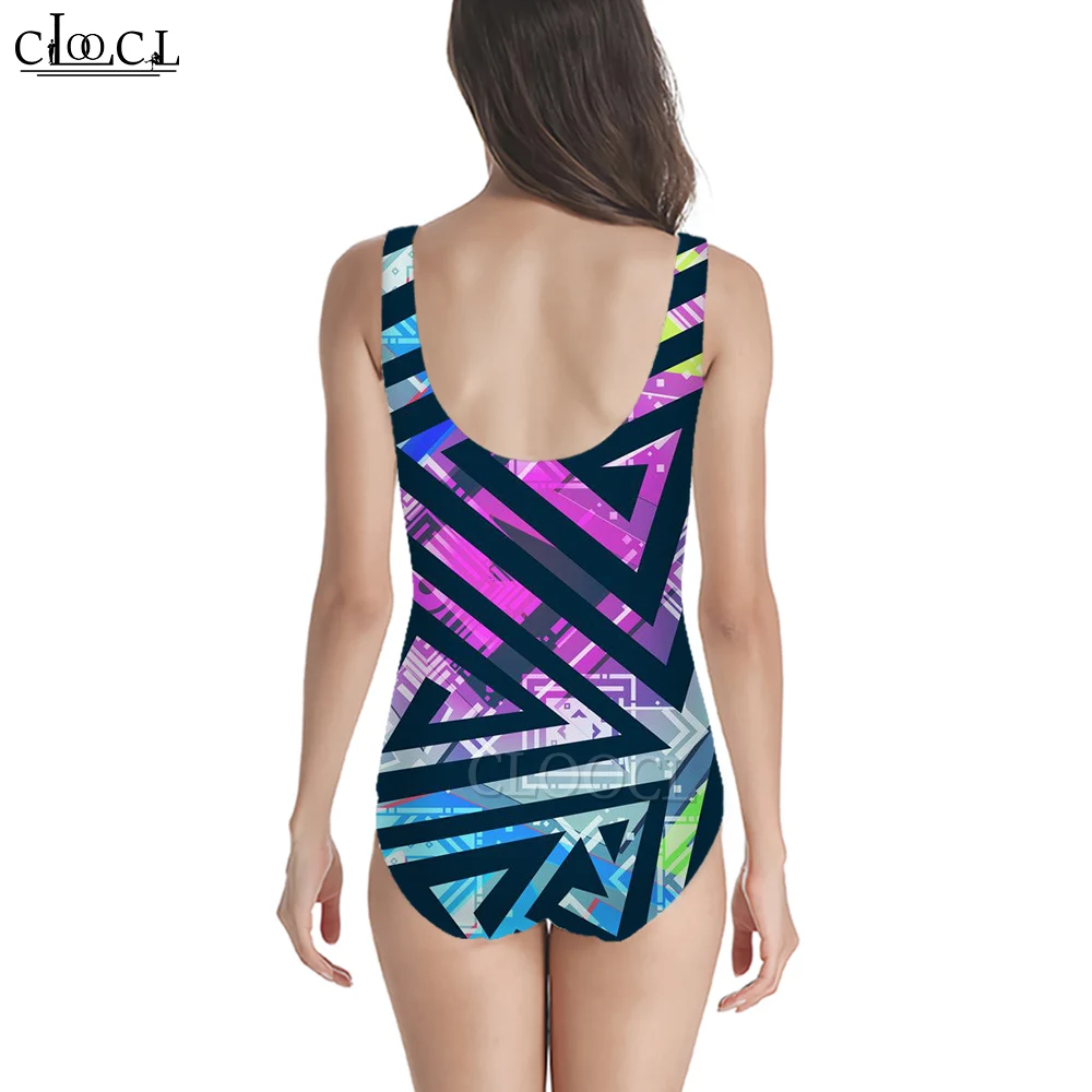 CLOOCL Women Summer Swimsuit One-Piece Swimsuits Swimming Suit Bodysuit Printed Female Clothes Sexy Beach Swimwear