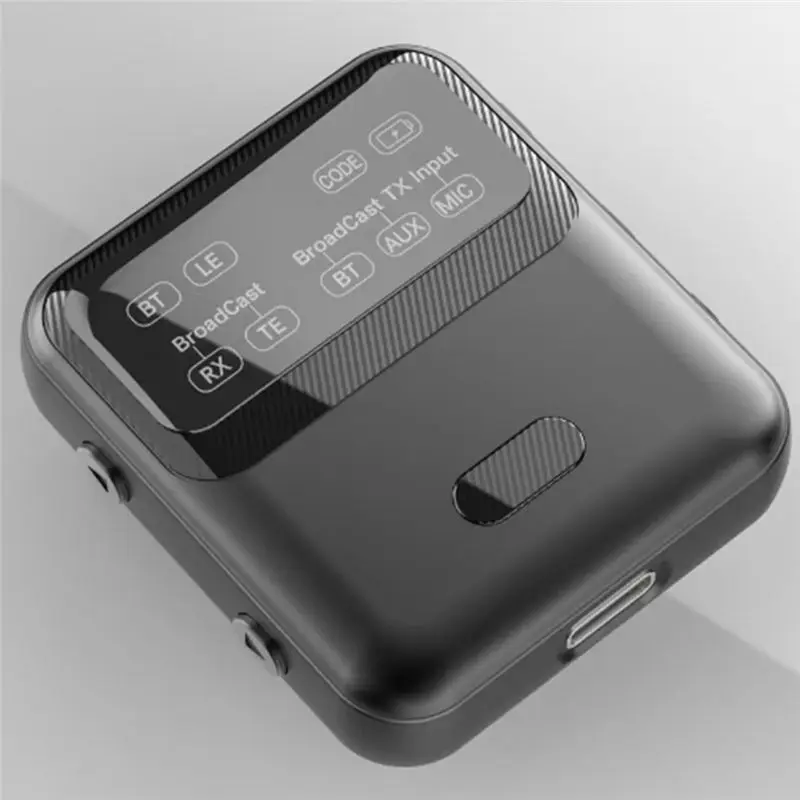 [NEW!A25P】 Bluetooth 5.4 Audio Transceiver LE Audio, Broadcast 1TX To 100+ RX Devices Sharing, Clip-On Design