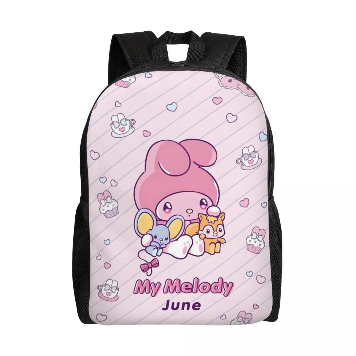 

Custom Melody Cartoon Movie Backpacks for Women Men Waterproof College School Kawaii Design Bag Print Bookbags