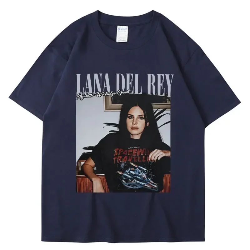 New Lana Del Rey Graphic Print T Shirt Fashion Vintage Hip Hop Streetwear Men Women Oversized T-shirt Trendy Short Sleeve