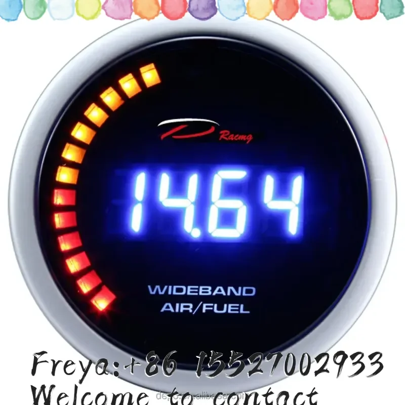 2 Inch 52mm air Fuel Wideband Gauge with O2 Sensor