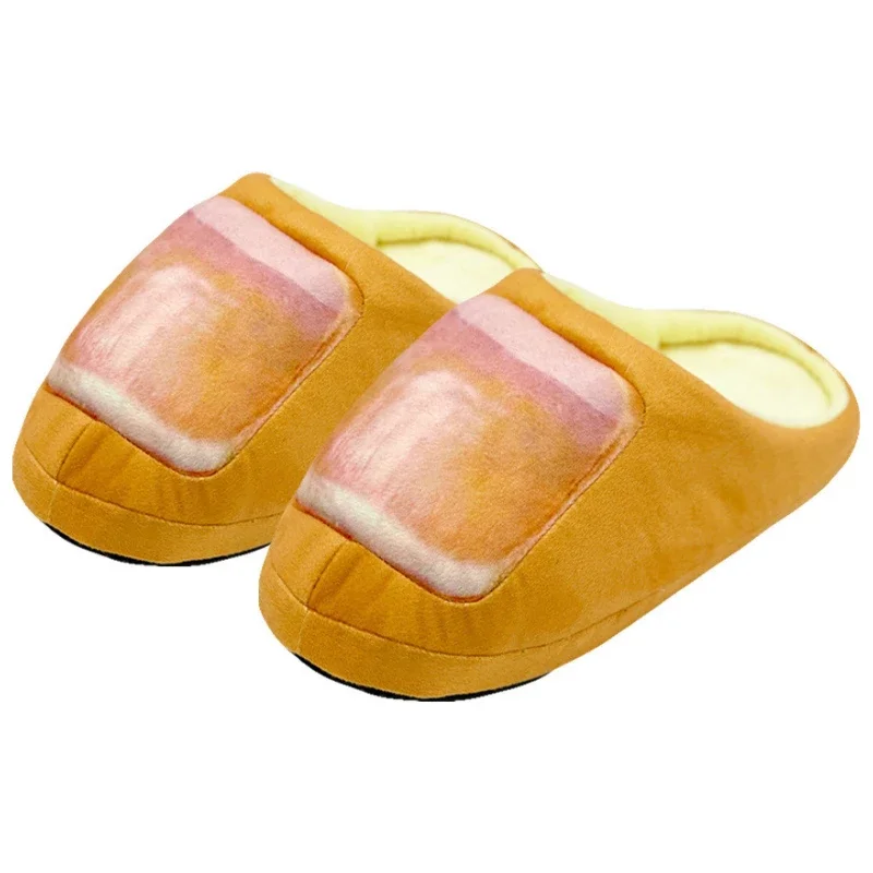 2025 New Funny Toe Plush Slippers Men Women Home Floor Shoes Soft Sole Cute Nail Print One Size Indoor House Slides For Couples