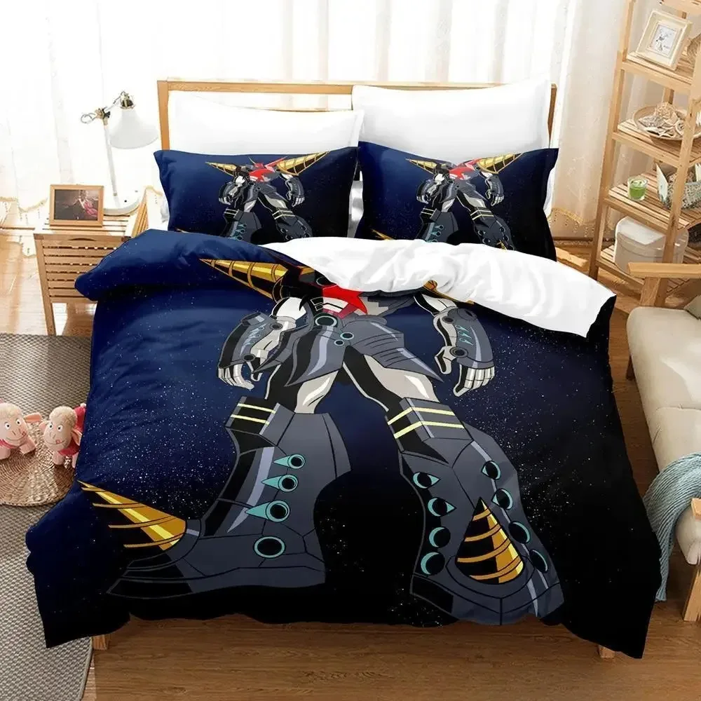 Tengen Toppa Gurren Lagann Bedding Set Single Twin Full Queen King Size Bed Set Adult Kid Bedroom Duvetcover Sets 3D Print Anime