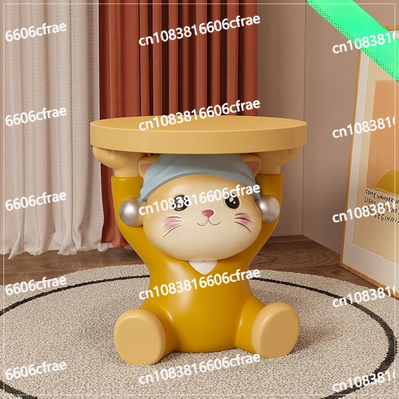 Cartoon Cute Cat Small Stool Entry Door Shoe Change Stool Creative Personality Low Stool Door Home Children's Shoe