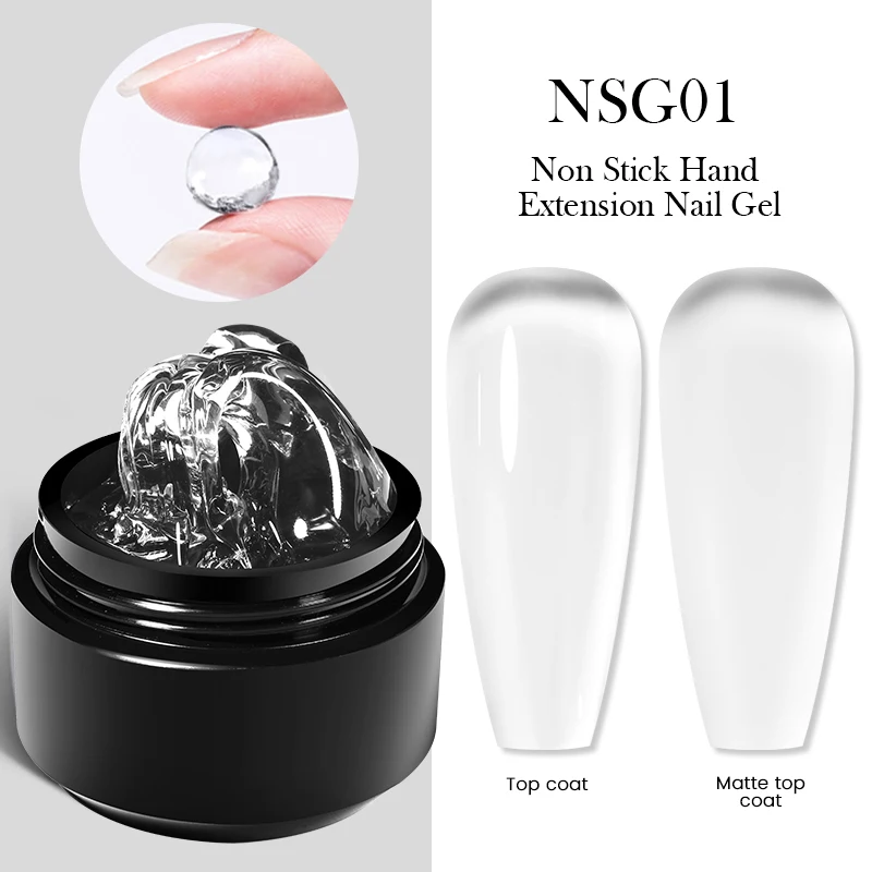 BORN PRETTY 15ml Nieprzywierający żel do przedłużania paznokci do rąk Carving Flower Nail Art Shaping Solidny akrylowy lakier żelowy do paznokci