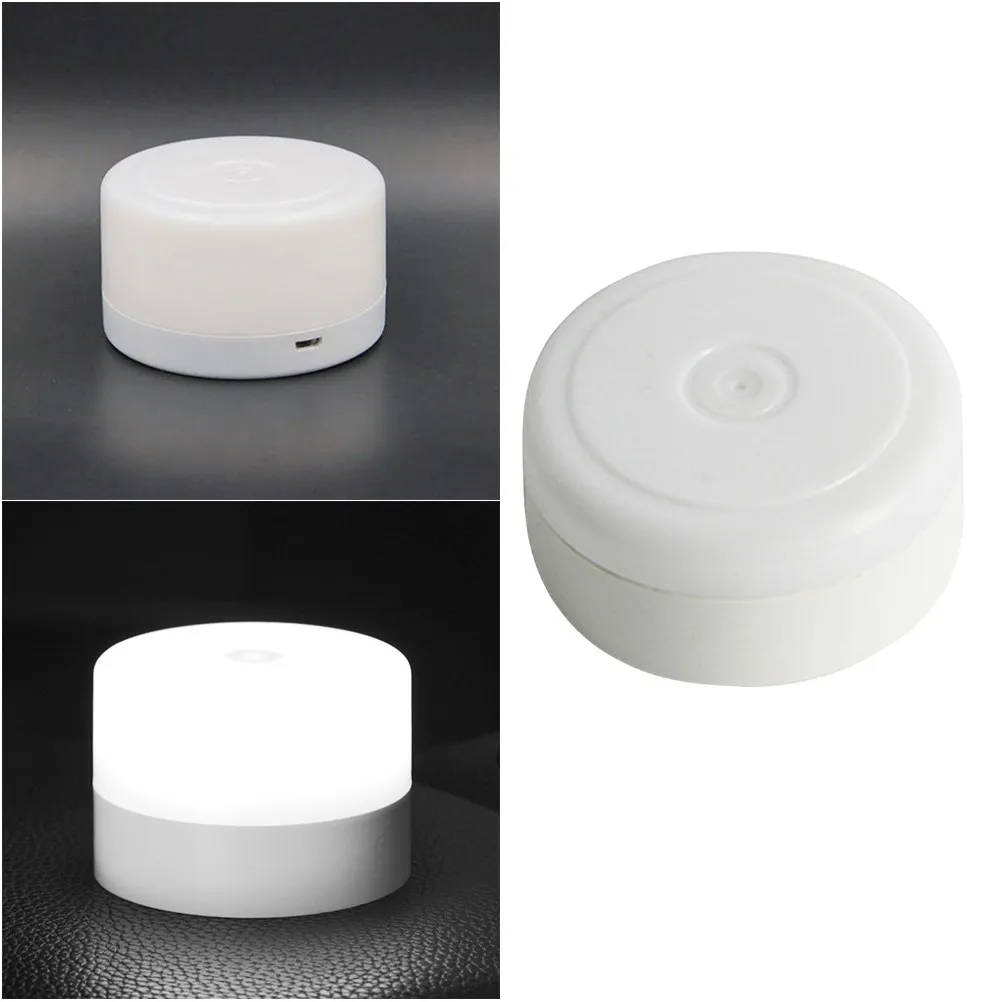 

Сенсорный ночник с регулируемой яркостью, круглая светодиодная лампа, белый холодный свет, прикроватная лампа для сна, маленький ночник