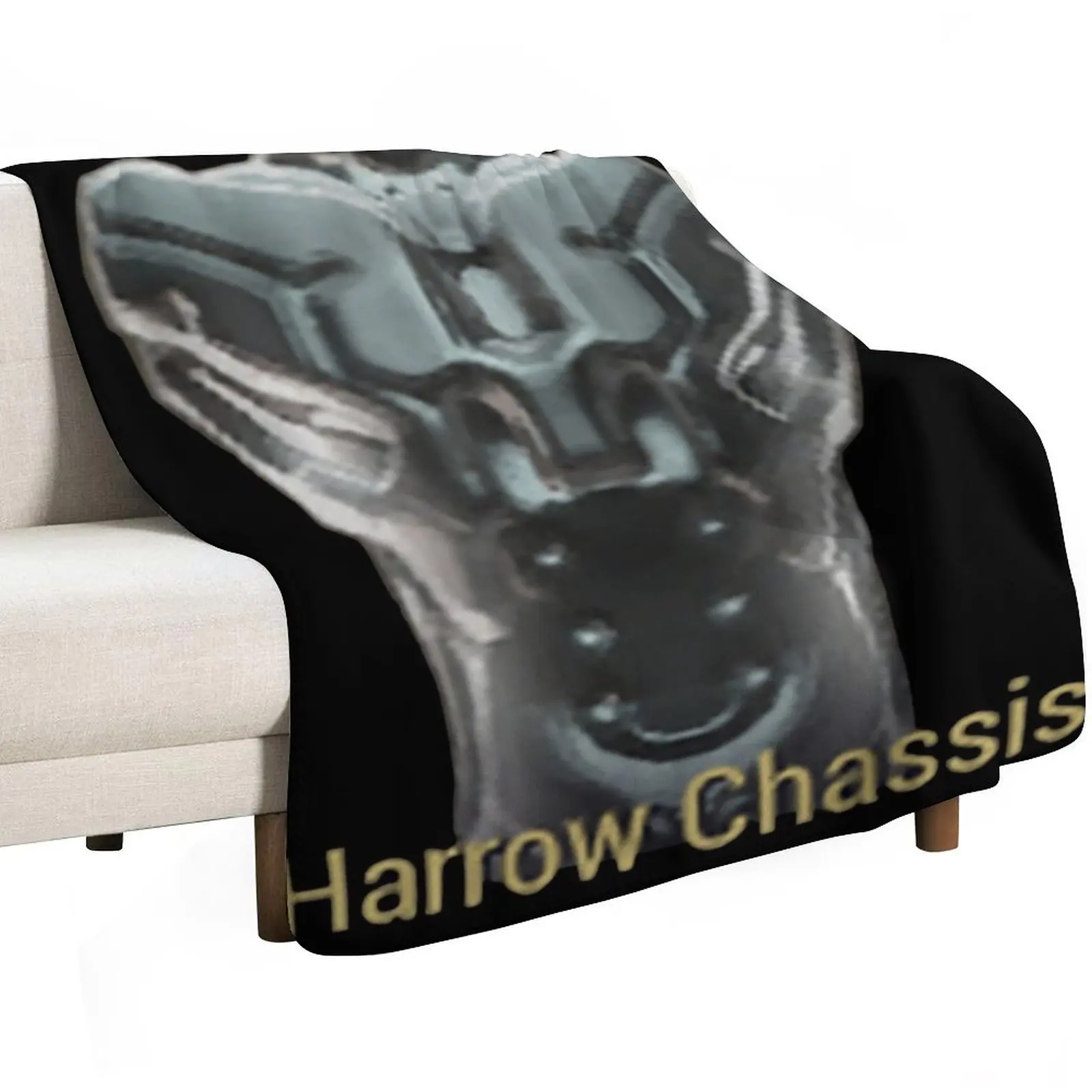 Harrow Chassis Blueprint Warframe Tennocon Meme Throw Blanket Long Lasting Soft Plush Blanket for Daily Use