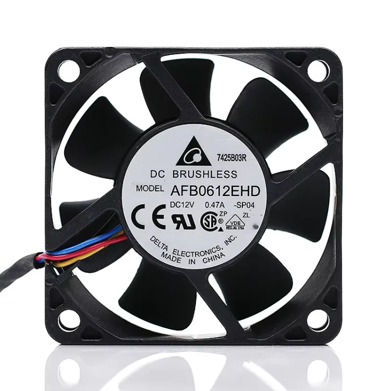 Delta Electronics AFB0612EHD SP04 DC 12V 0.47A 60x60x20mm 4-Wire Server Cooling Fan