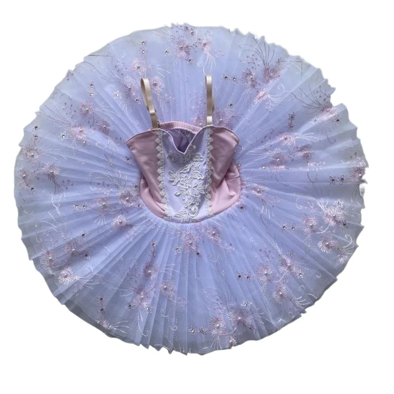 Jupes de Ballet professionnelles roses, Tutu crêpes, pour enfants, Costumes de danse du ventre, robe brodée sur scène, nouvelle collection
