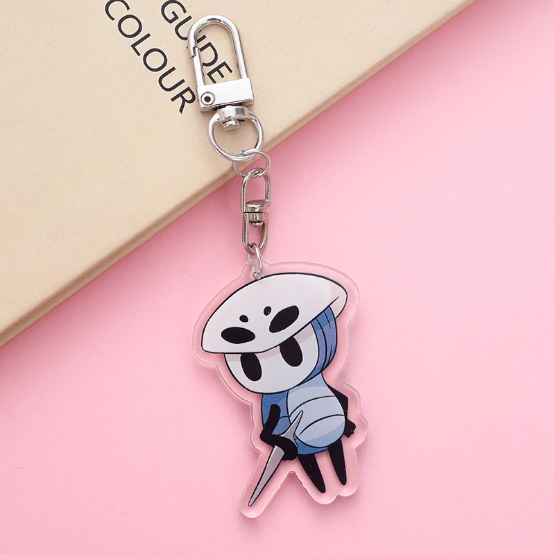 Hollow Knight Keychain Cartoon Character Ornament Key Bag Pendant Clothing Accessories 355