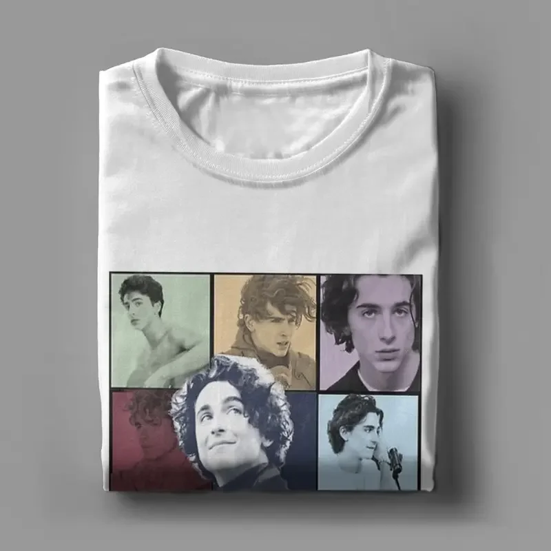 Y2K MEN'S timithee Chalamet eras tour t shirt 100% cotton tops vintage short sleeve o neck tees gift idea T-shirts