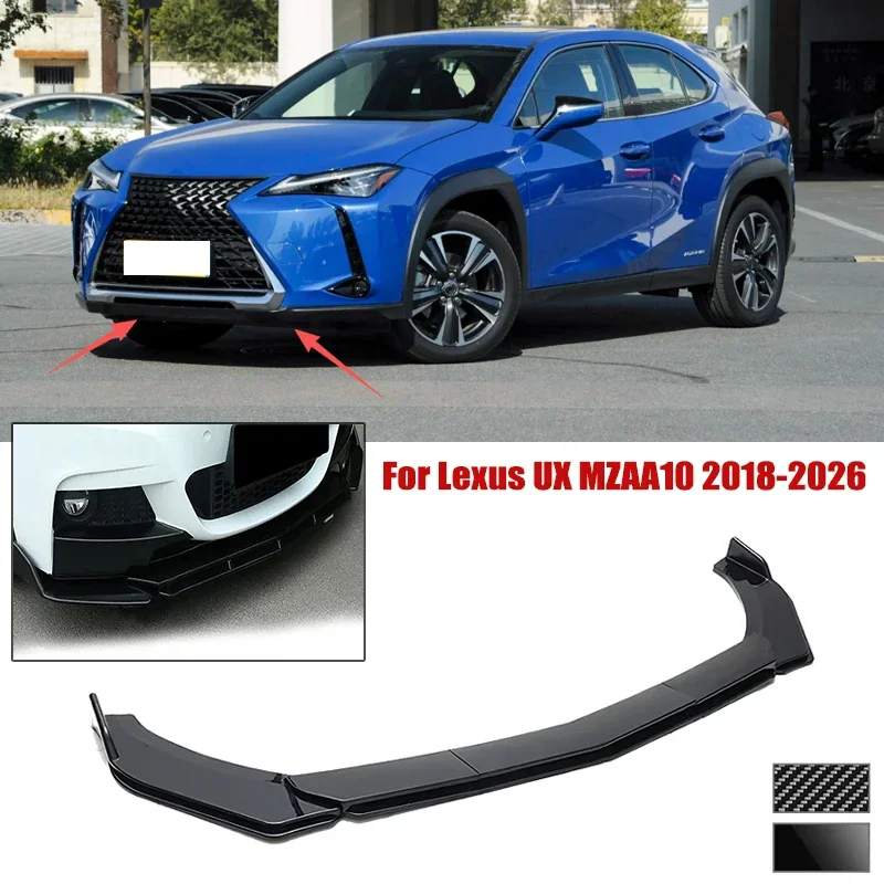 5pcs Front Bumper Shovel For Lexus UX MZAA10 2018-2026 Spoiler Front Bumper Deflector Anti Scratch Protection Device