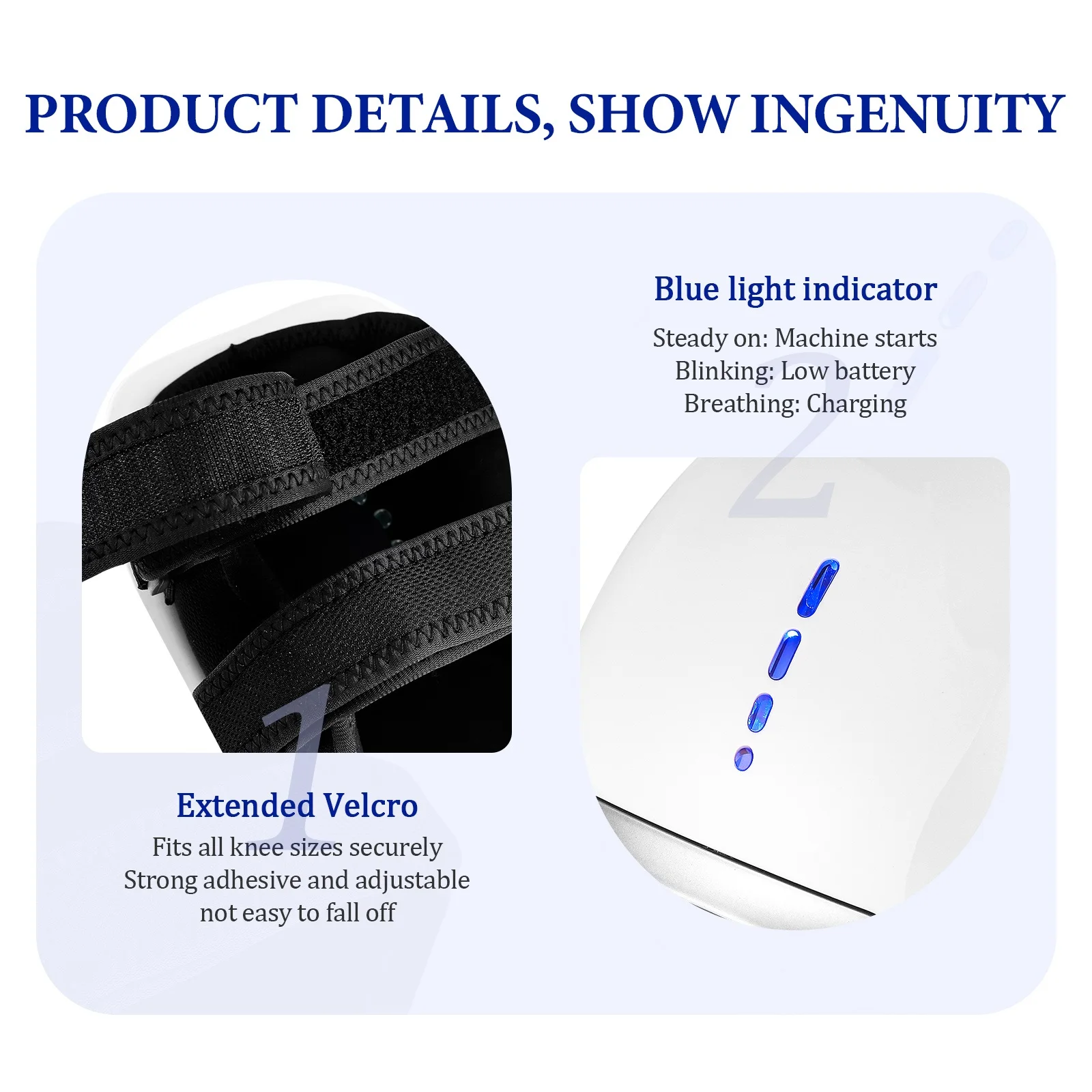 الذكية جهاز تدليك الركب الساق المشتركة الكوع الساخن ضغط الاهتزاز تدليك العلاج الطبيعي أداة جهاز الركبة #6