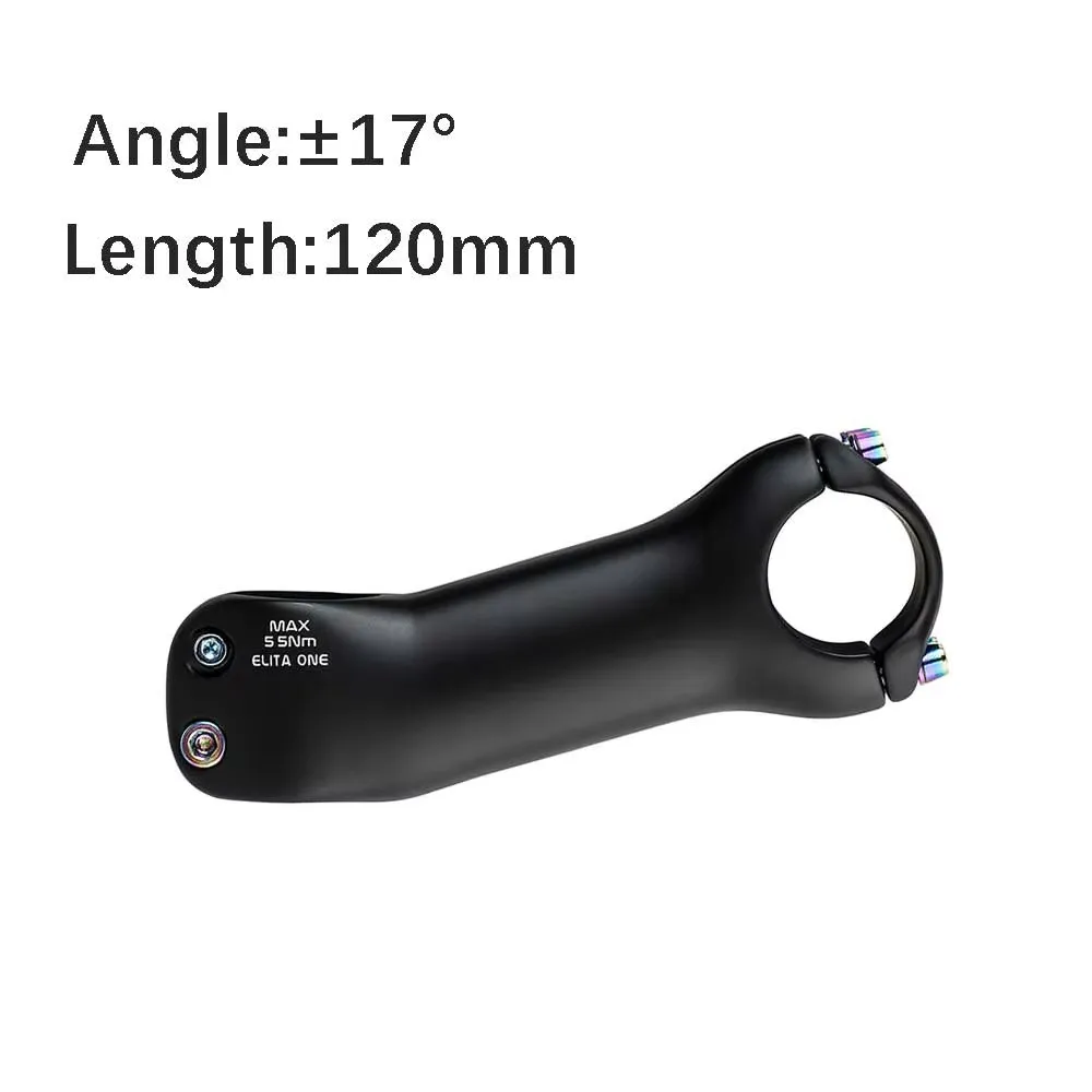 Elitaone Fahrradvorbau aus Carbonfaser für MTB/Rennrad, 6/17 Grad, 70-130mm