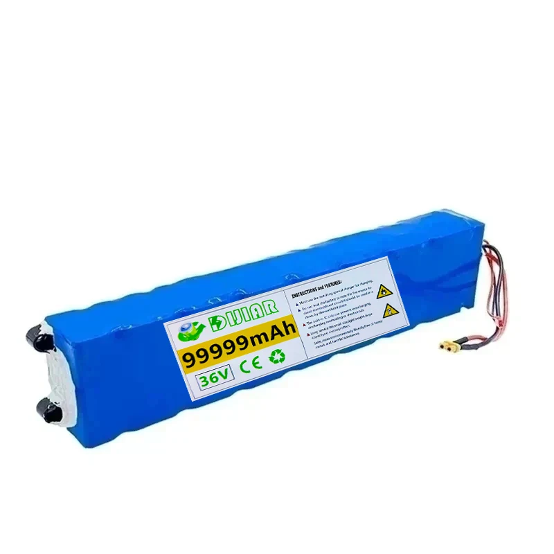 36V 99.99Ah 18650 Rechargeable Lithium Battery Pack 10S3P 1000W Power Modified Bicycle Scooter Electric Vehicle with BMS