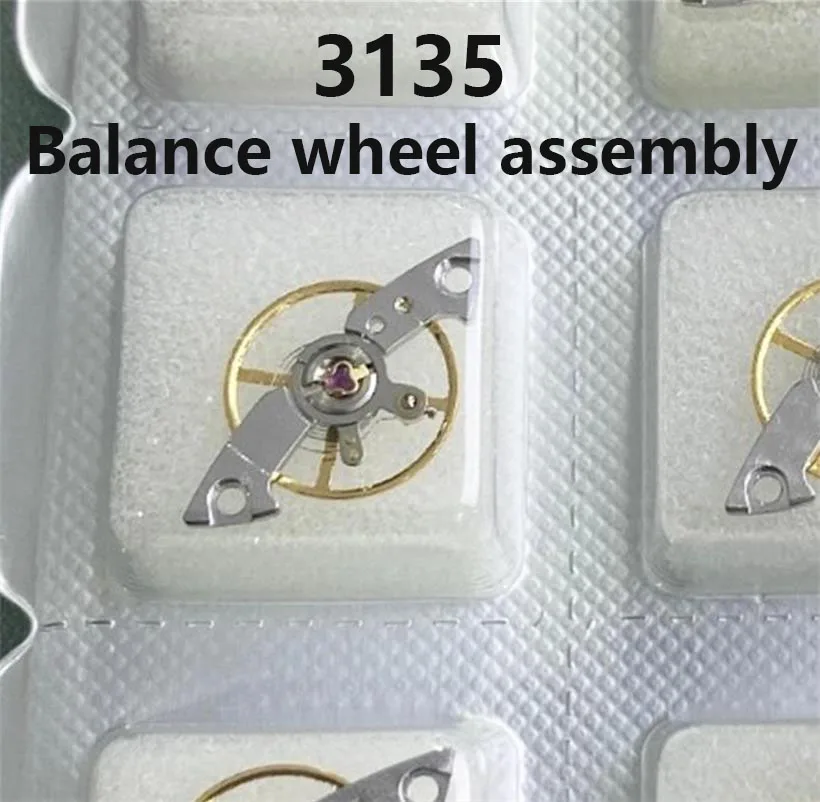 Watch Movement Accessories Suitable For Mingzhu 3135 Mechanical Movement Full Swing Balance Wheel Assembly Watch Repair Parts