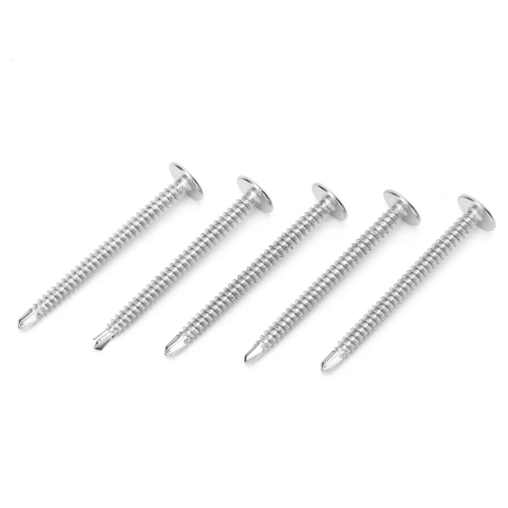 25PCS Ideal Phillips Drive Self Tapping Screws Fully Threaded Quick Self Drilling Screws Tek Screw For Wood