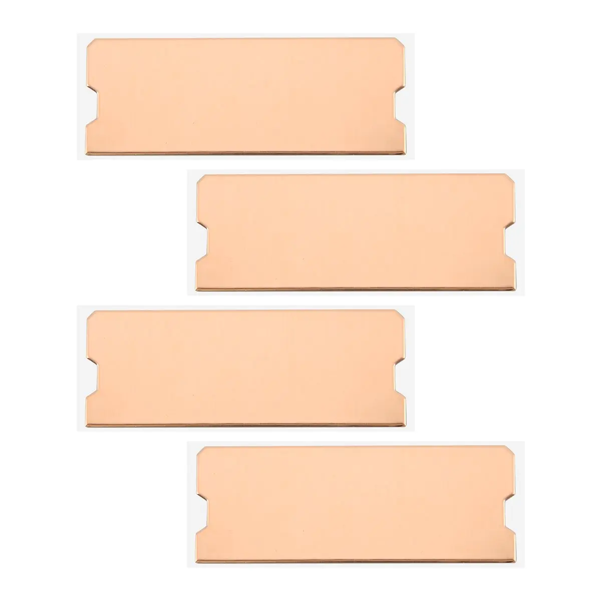 ABGZ 4Pcs Copper Laptop Memory Heatsink Heat Dissipation DDR4/5 Heat Sink Copper Plate