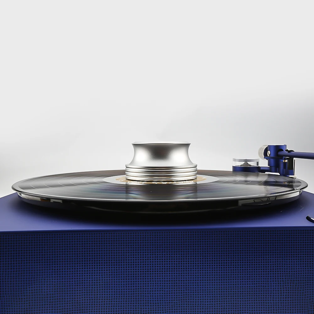 Audiocrast L410S/B Record Weight Stabilizer Vinyl Turntable Clamp Aluminum Vibration Reducer for LP Vinyl Record Weight Player