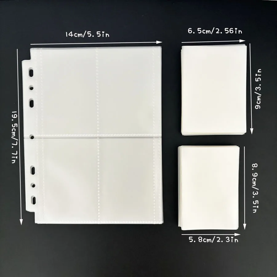 10 Stück matte Hüllen, 50 Stück 58 x 89 mm, 65 x 90 mm Postkartenbeutel, superschlanker Filmhalter – Detail 9