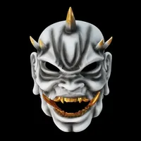 20cm X 26cm Prajna Ghost Head Resin Mask Cosplay Costumes Props Demon Monster Samurai Toys for Special Use Party Masquerade Ball