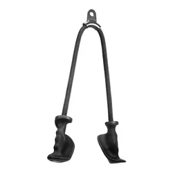 Ergonomic Triceps Rope Pull Down Attachment with Anti-Slippery Natural Rubber Grip for Activating More Muscle Fibers Facepulls