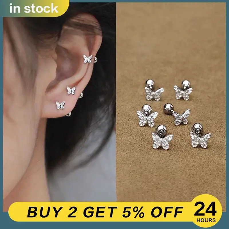 Exquisite Women's Earrings Simple Design Fashion Stud Earrings Silver Jewelry High Demand Chic Stud Earrings Versatile Elegant