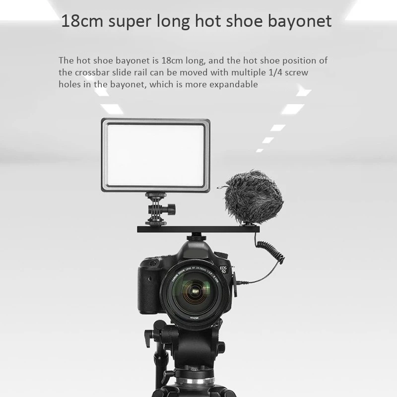 Top Deals Lengthened Quick Release Plate Slr Camera Multi-Camera Hot Shoe Bracket External Flash Microphone Tripod Gimbal
