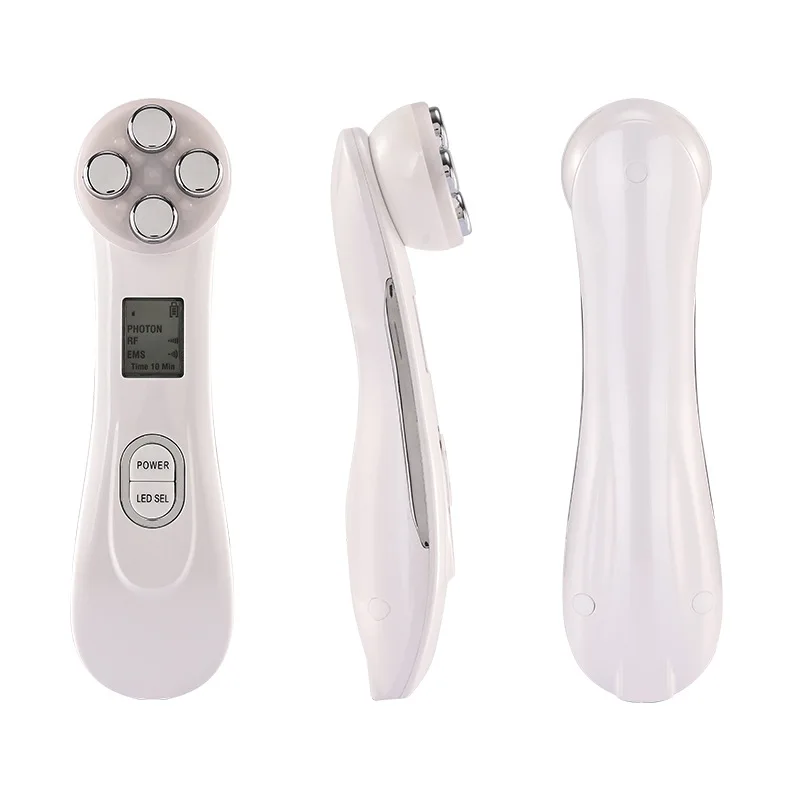 EMS Facial Lift Massager 5 Color LED Facial Beauty Device Microcurrent Rejuvenation Wrinkle Removal Reduction Beauty Device