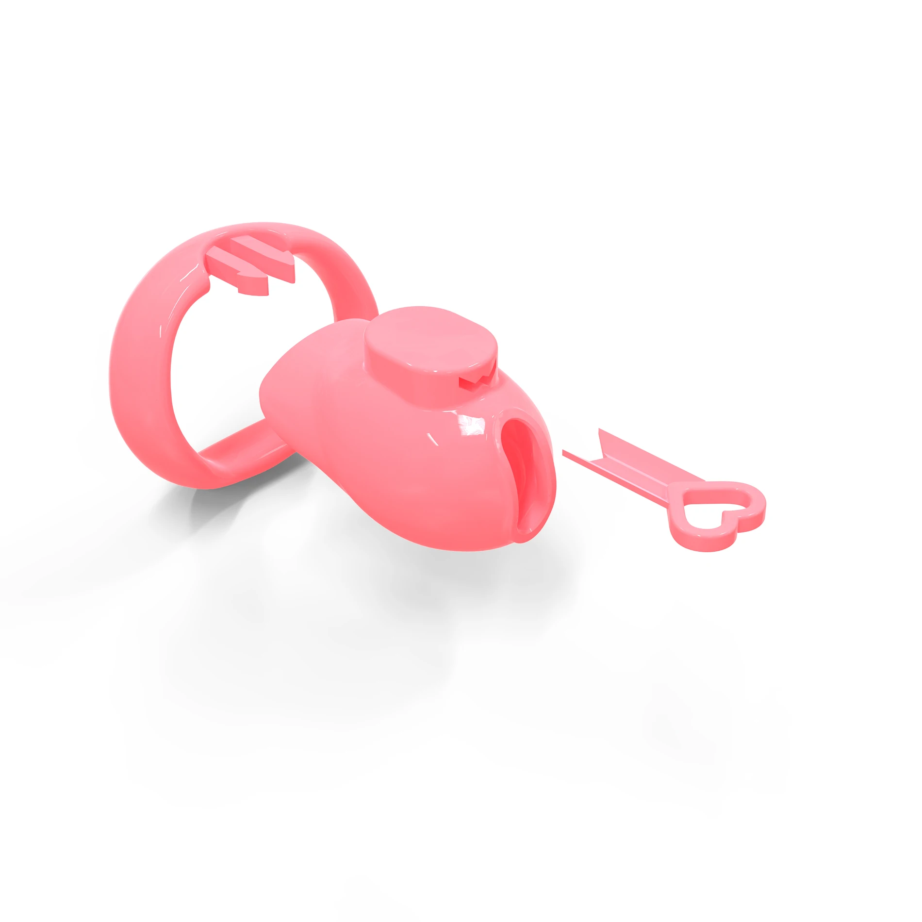 HT V6 Chastity Cage Can Forever Locked Penis Lock Devices with Can Pass Security Restraint with 4 Size Cock Ring Sex Toy for Men 4