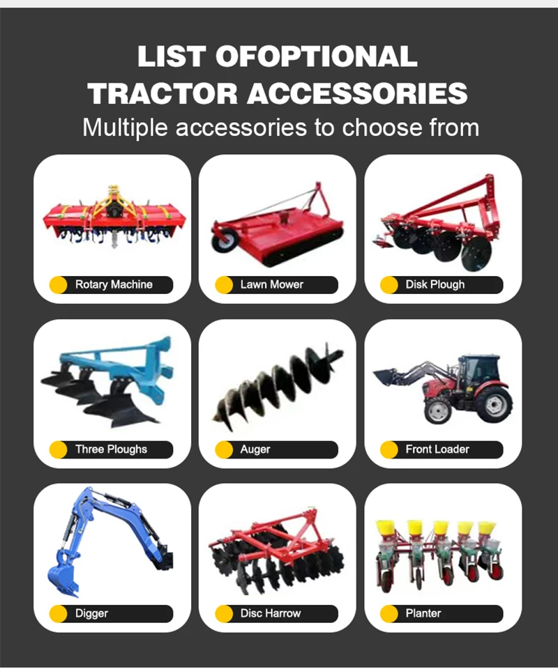 Fabrik-Bestseller: Landwirtschaftlicher Traktor mit Allradantrieb, Hydraulik und Dieselmotor, Anpassbar – Detail 7