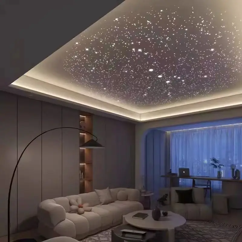 Indoor starry sky, ceiling, top plasterboard, sparkling breath, living room, bedroom, balcony, starry sky, meteor, fiber optic