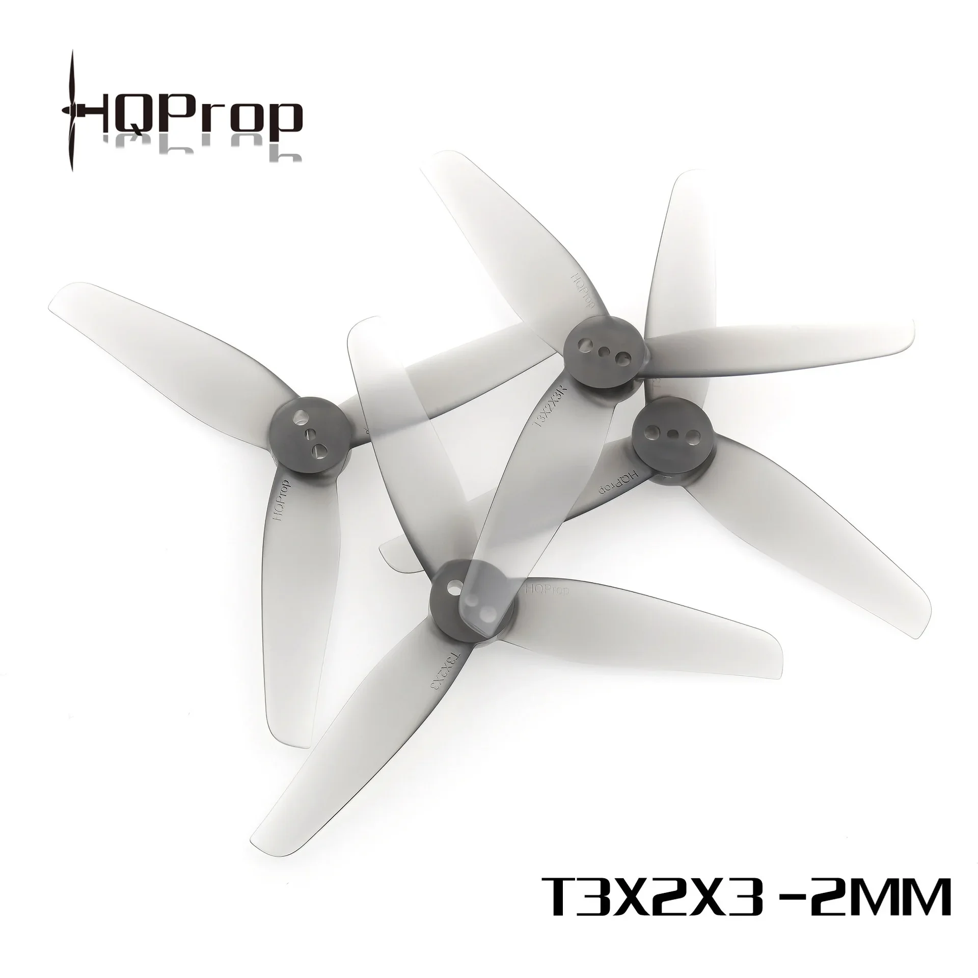 HQProp T3X2X3-2MM 3 Inch Low Pitch 3-Blade PC Props 2CW 2CCW Light Blades for Mini Toothpick FPV Micro Drone Spare Parts