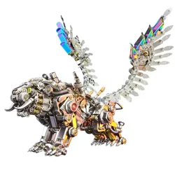 700pcs+ Bengal Tiger 3D Mechanical Metal Assembly Model Kits DIY Mechanical Puzzle Animal Toys For Children Adults